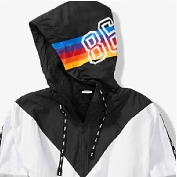 Victoria Secret Pink Color Block Anorak Sharpa Lined Jacket! - Picture 8 of 8